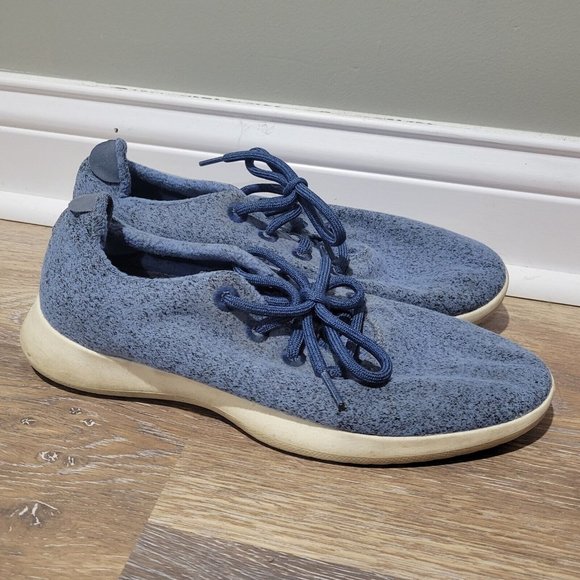 Allbirds WR Bright Blue Lace Up Sneakers Men's Size 10 - Picture 1 of 6